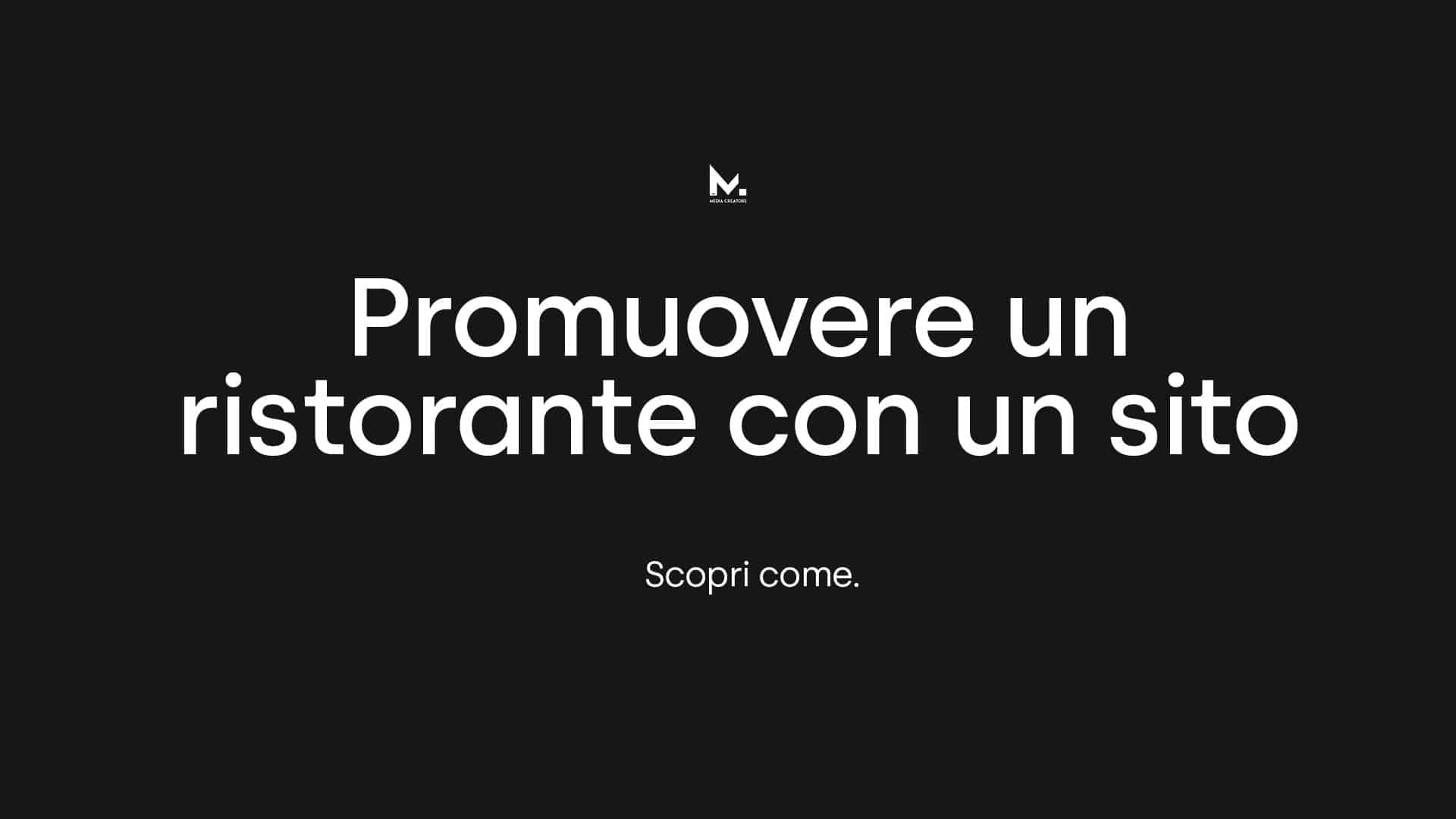 Promuovere un ristorante con un sito web