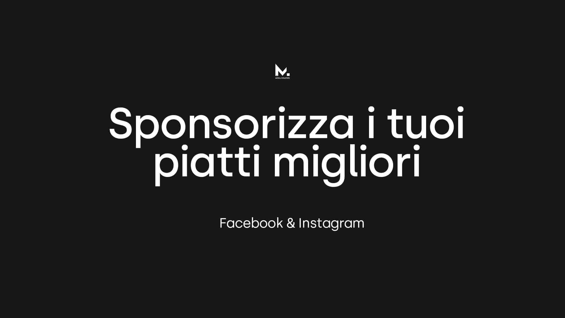Sponsorizza i tuoi piatti particolari